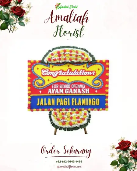 Sewa Papan Bunga Aula Masjid Raya Bani Umar Bintaro